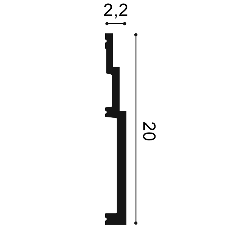 Плинтус Orac Decor Duropolymer Decor SX181